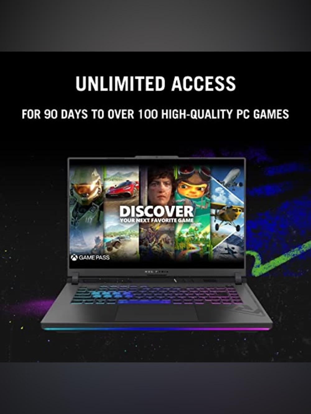 NEW ASUS ROG Strix G16 Gaming Laptop 16" FHD 165Hz I7 16GB RAM 512GB - Gray - Picture 2 of 3